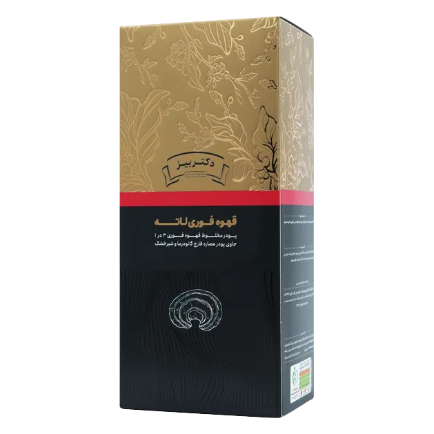کافه لاته با قارچ گانودرما ۲۰ عددی