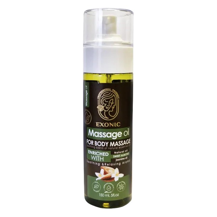 روغن ماساژ بدن اکسونیک حاوی روغن بادام شیرین و روغن یاس